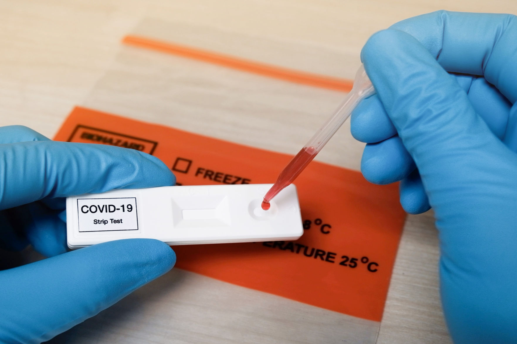 Rapid covid-19 strip Test